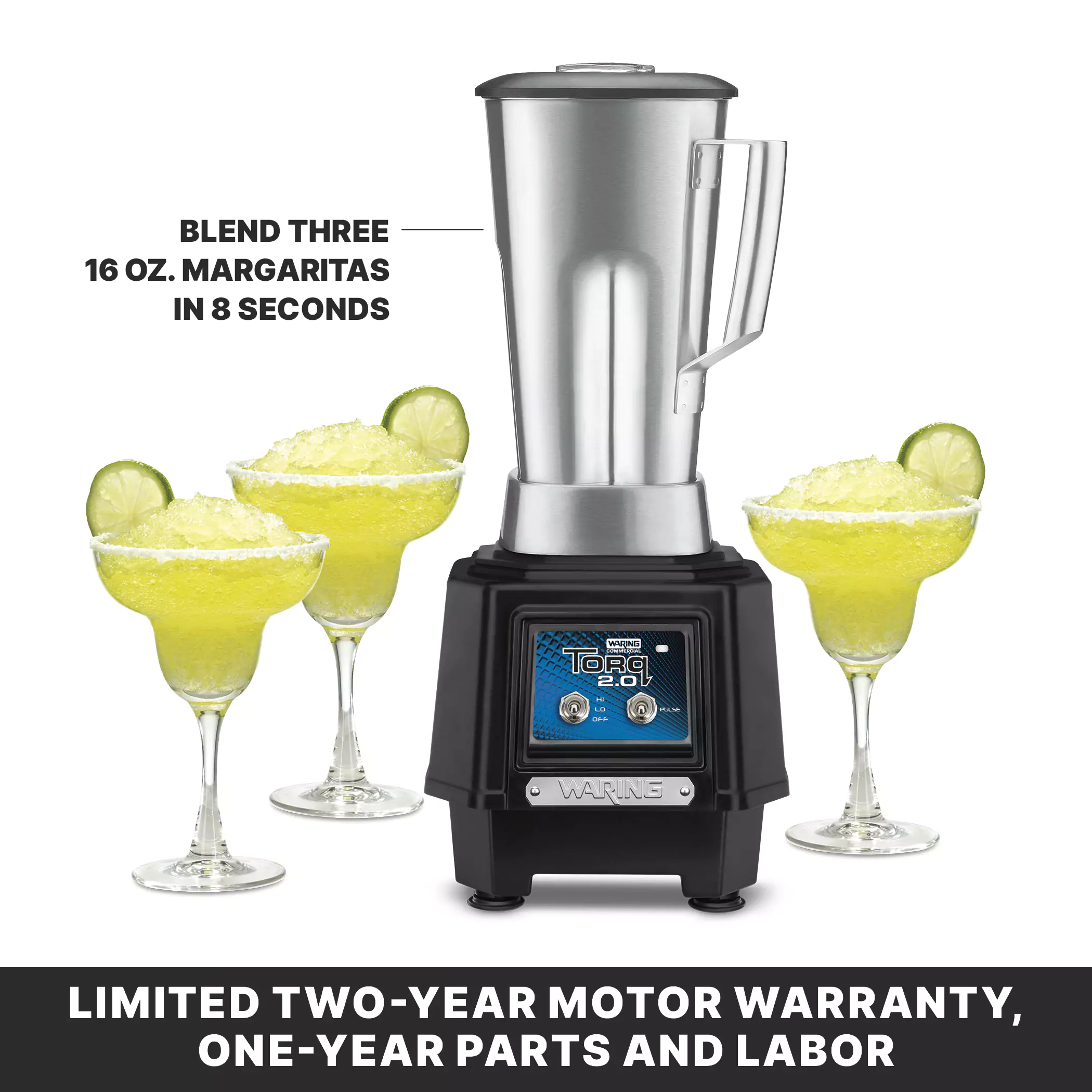 Torq 2.0 Blender with Toggle Switch and 64 oz. Stainless Steel Jar